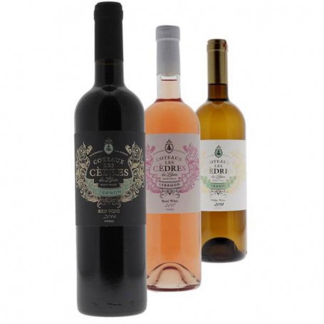 BOX VINS LIBANAIS COTEAUX LES CEDRES 3*0.75L