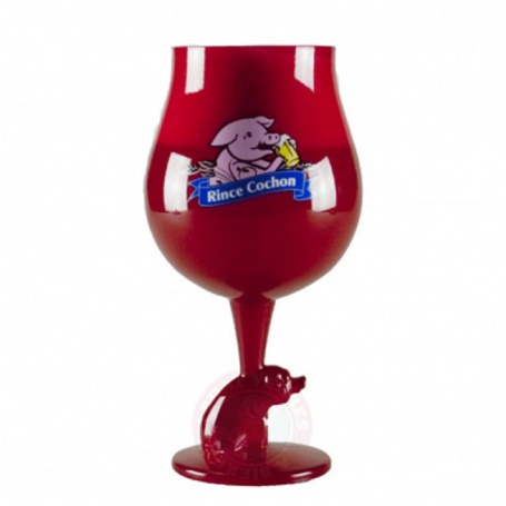 VERRE RINCE COCHON ROUGE 0,50L