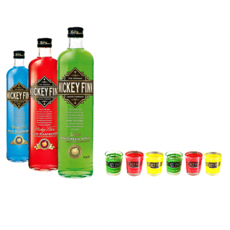 SELECTION MICKEY FINNS LIQUEURS IRLANDAISES 3*50 CL + 6 SHOOTERS