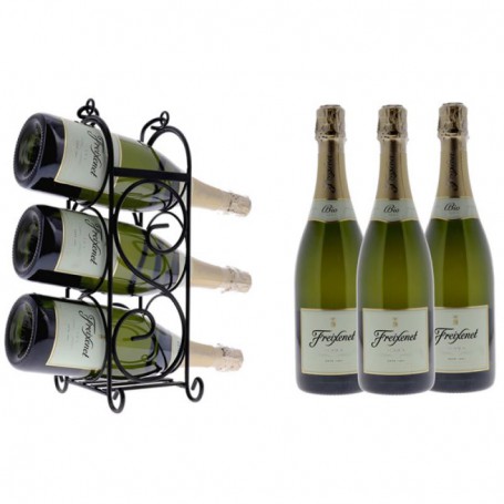 FREIXENET VINS MOUSSEUX BIO 3*75 CL + 1 WINE RACK
