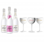 FREIXENET KIT DEGUSTATION ICE : 3 BTLES (2 ICE, 1 ICE ROSE)+ 3 VERRES