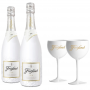 FREIXENET KIT DEGUSTATION ICE : 2 BOUTEILLES ICE + 2 VERRES