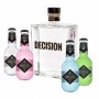 BOX MIXOLOGIE VODKA DECISION 0,70L + 4 ORIGINAL TONIC 0,20L