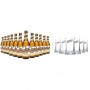 COFFRET BIERES SAN MIGUEL 12*33CL + 6 CHOPES SAN MIGUEL