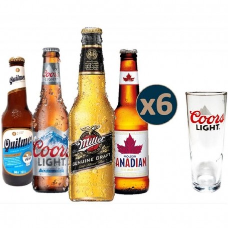 BOX SELECTION LES AMERIQUES 4*6 BOUTEILLES + 1 VERRE