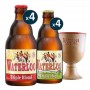 BOX DECOUVERTE WATERLOO - 2*4*33CL + 1 VERRE