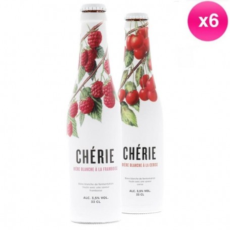 BOX FRUITEE CHERIE CERISE/FRAMBOISE 2*6 BOUTEILLES