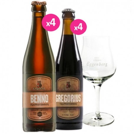 BOX EGGENBERG GREGORIUS/BENNO 2*4 BOUTEILLES + 1 VERRE