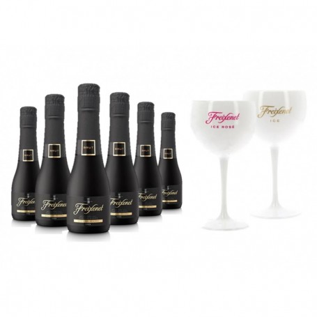 FREIXENET CORDON NEGRO 6*20CL + 2 verres